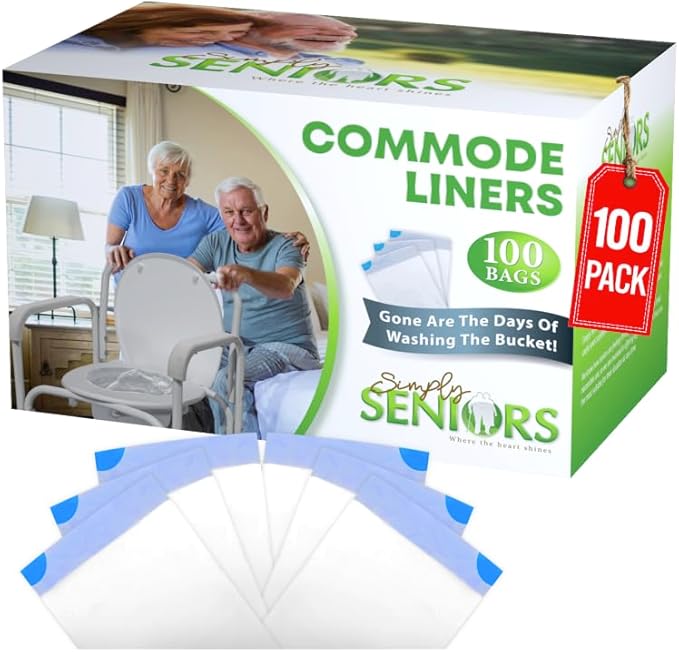 commode liners portable toilet bags bedside disposable