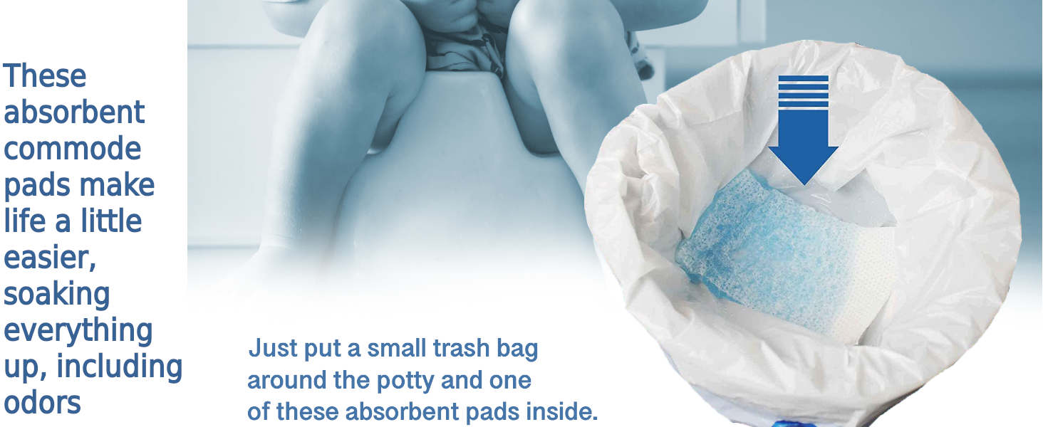 how to use bedside commode liners in an universal bedside commode