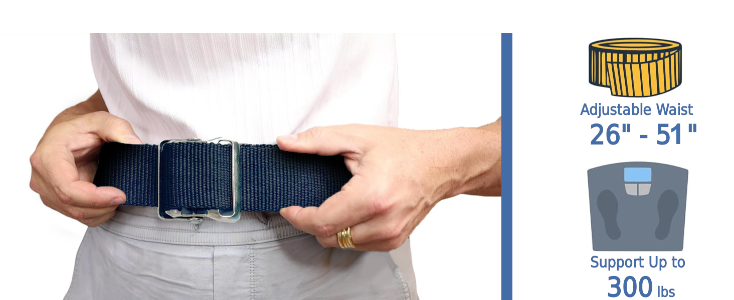 This gait belt transfer belt for elderly is essential for patient lift, providing support for home use and stroke patients during transfers