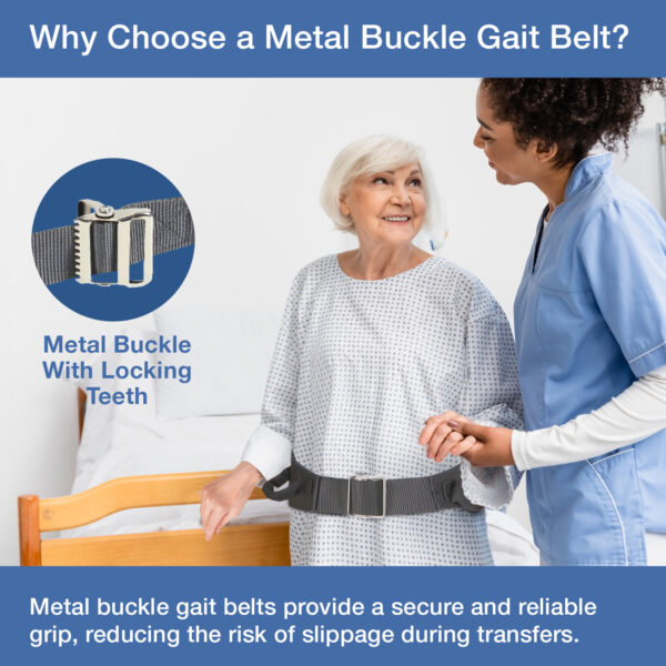 gait belt with handles transfer ambulation patient lift assist types medline wipeable